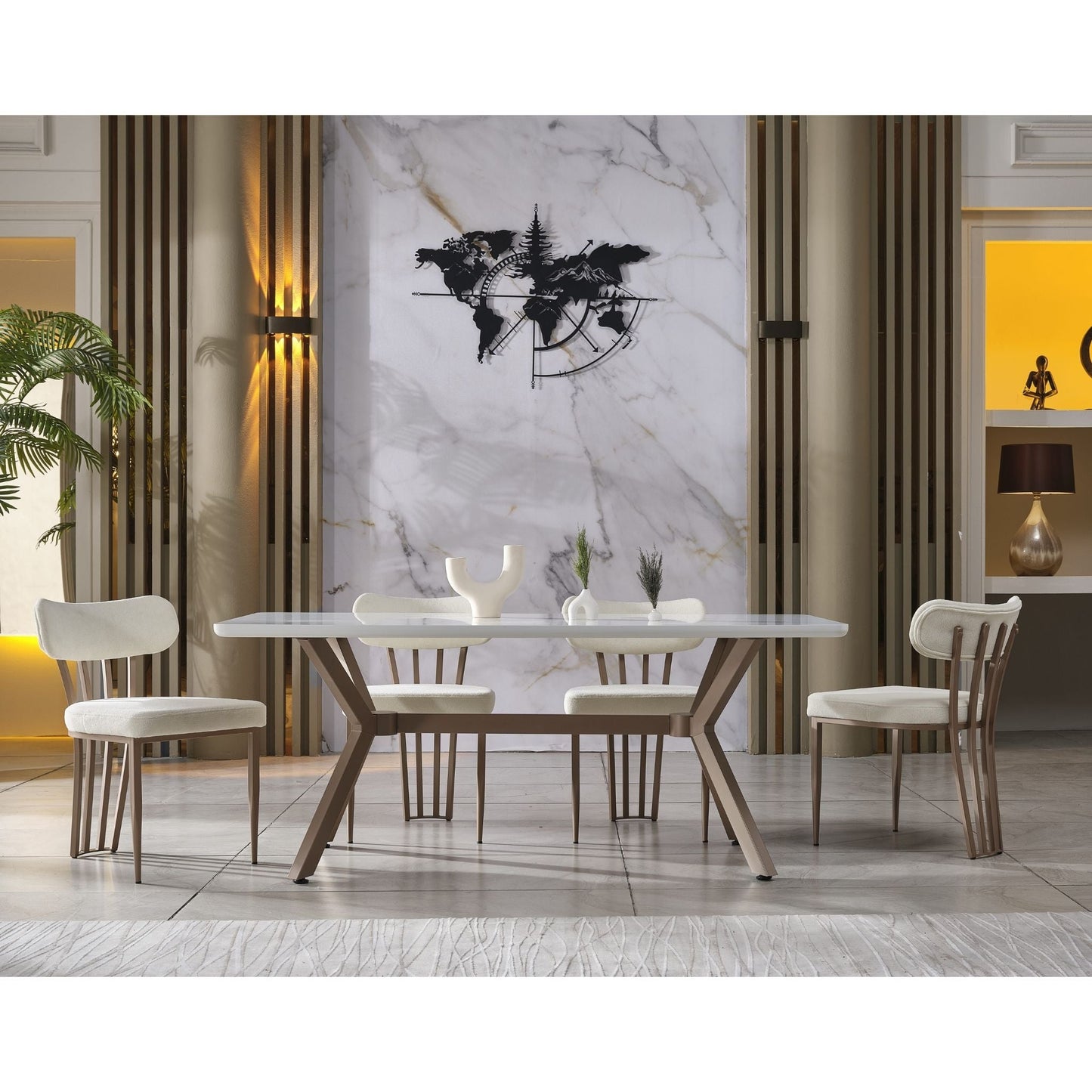 Milano Soft Esstisch-Set 180x90