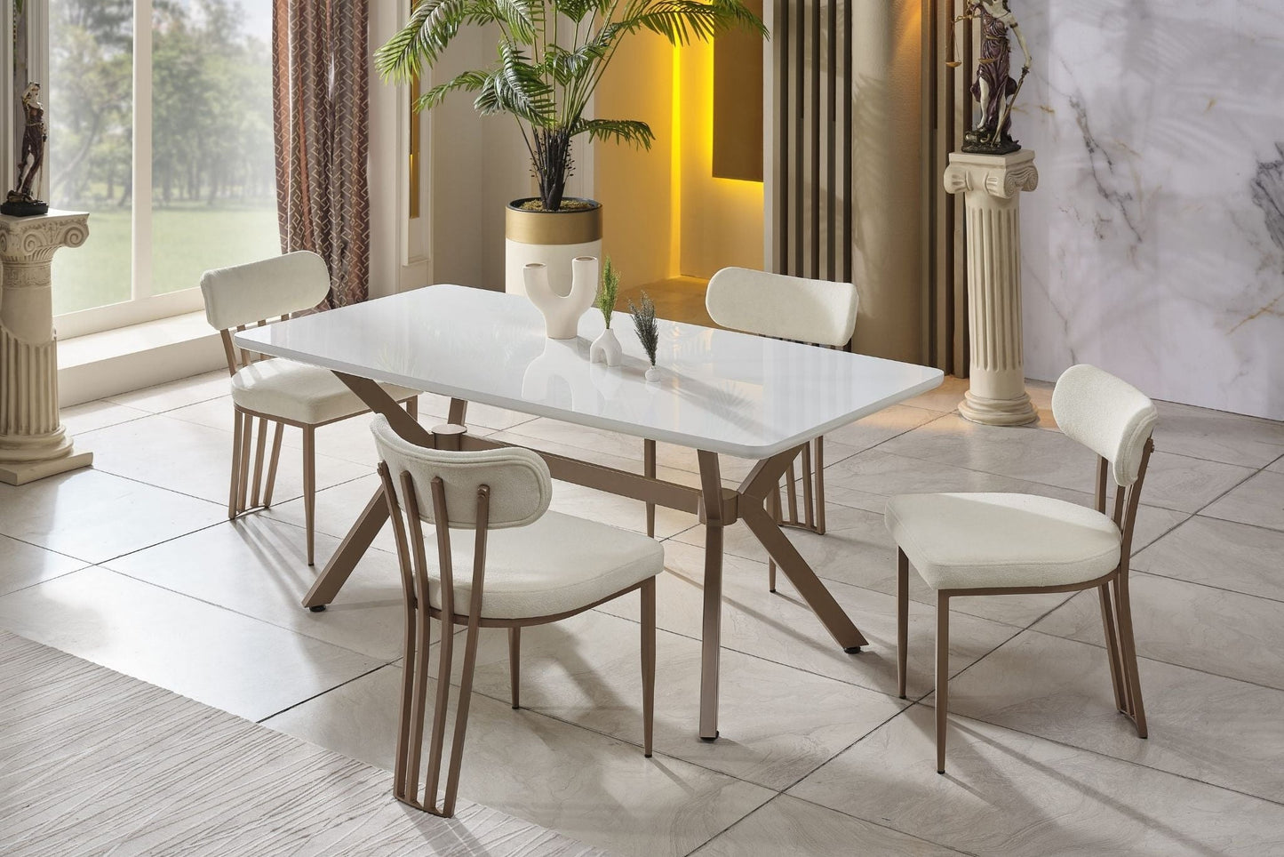 Milano Soft Esstisch-Set 180x90