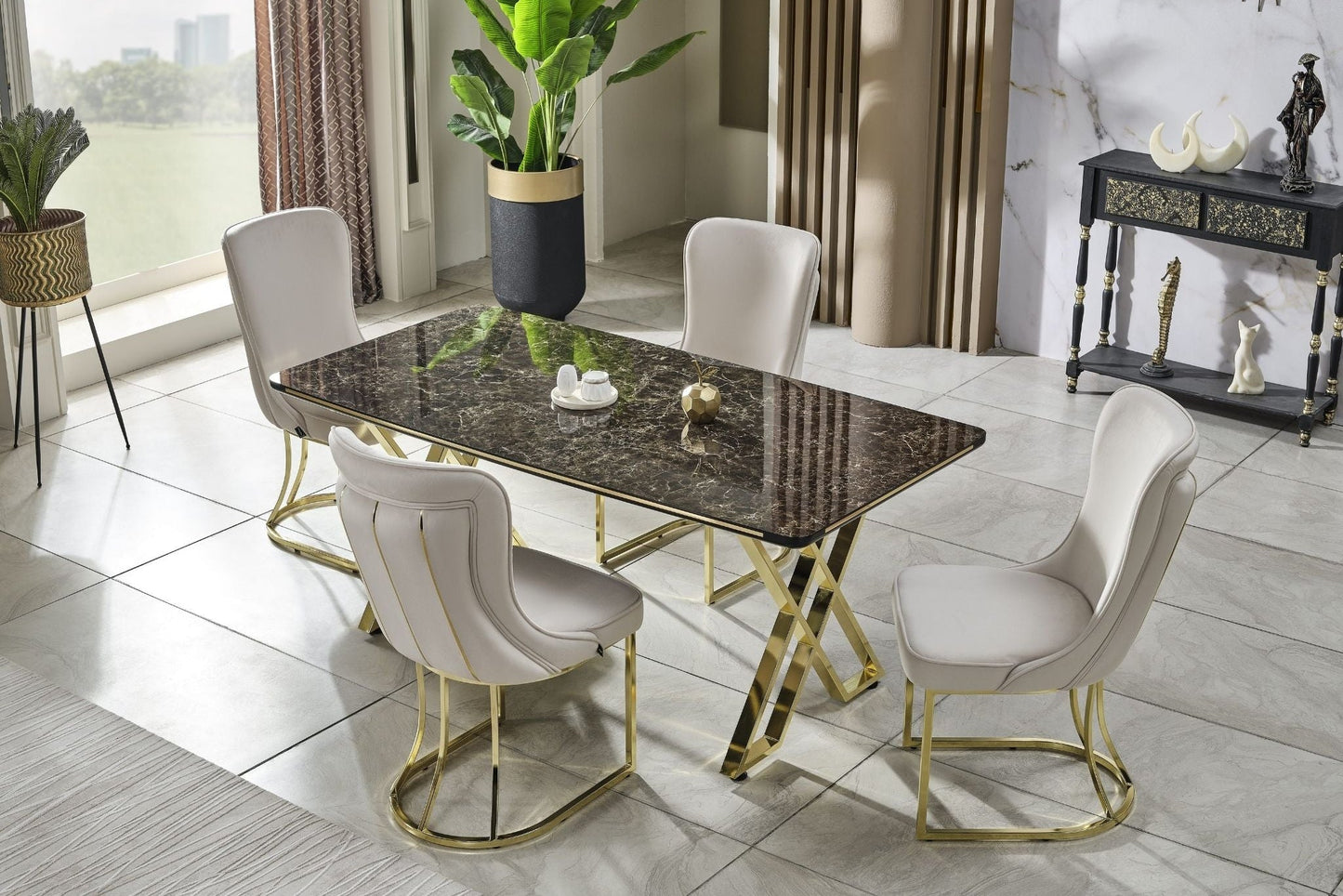 Luna Elite Esstisch-Set 180x90